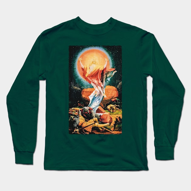 Resurrection of Christ by Matthias Grünewald Long Sleeve T-Shirt by starwilliams